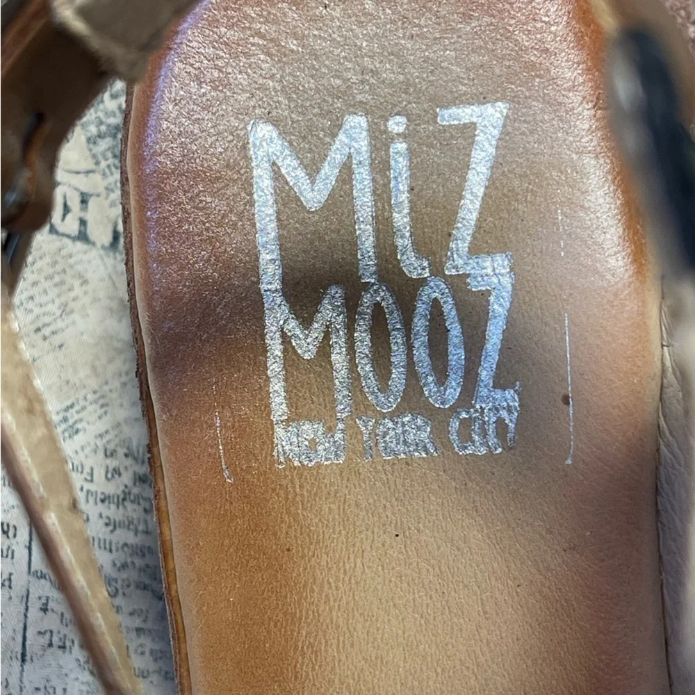 Miz Mooz Giselle Leather Platform Wedge Sandal Strappy Boho Comfort Sandals